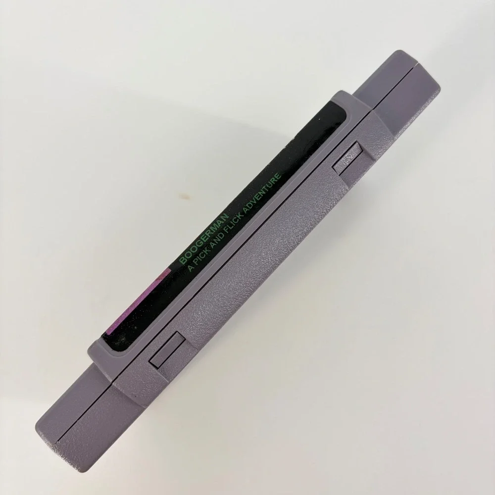 Nintendo SNES Boogerman A Pick and Flick Adventure Interplay Game Cartridge